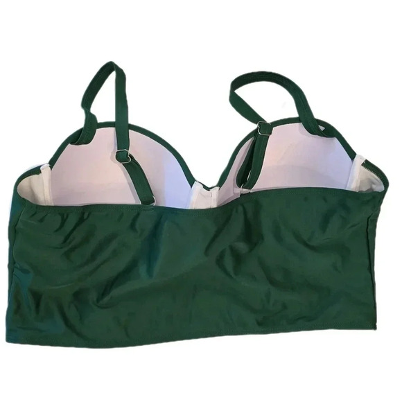 SHEIN, Size 3xl (18), Green Sexy Swim Top - Picture 7 of 11